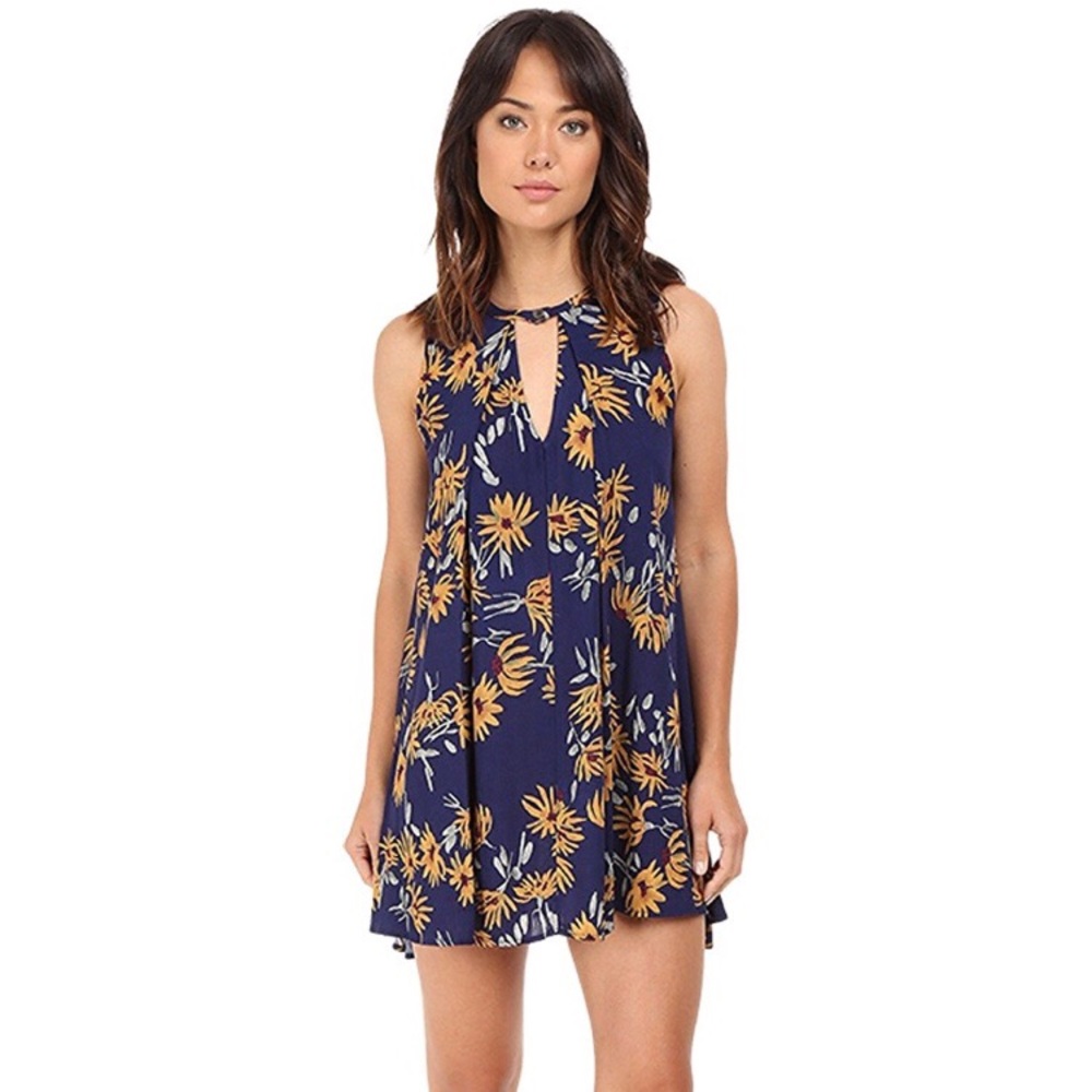 Brigitte Bailey Uzma Sunflower Sleeveless Dress